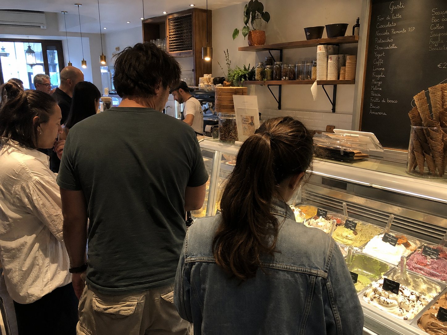 Interno di una gelateria artigianale
